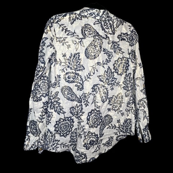 A1 Charter Club Weekend Collection Paisley Print Top - Picture 4 of 5